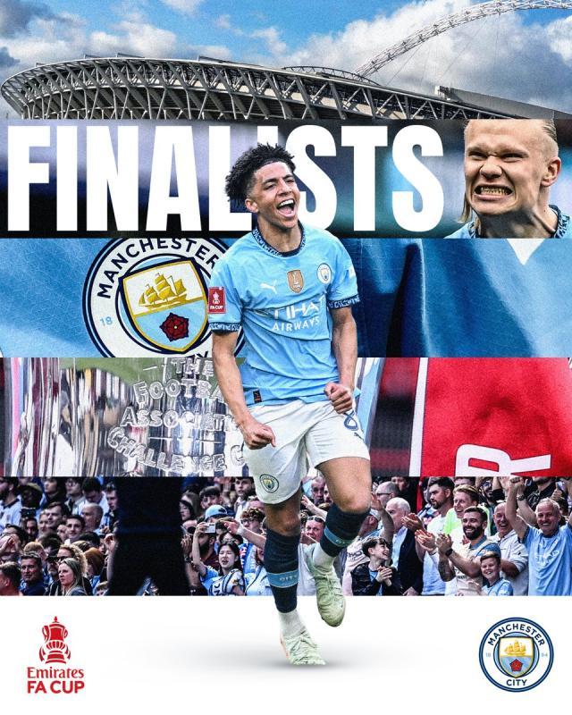 【足总杯】刘易斯格瓦迪奥尔破门！曼城2比0闯入决赛